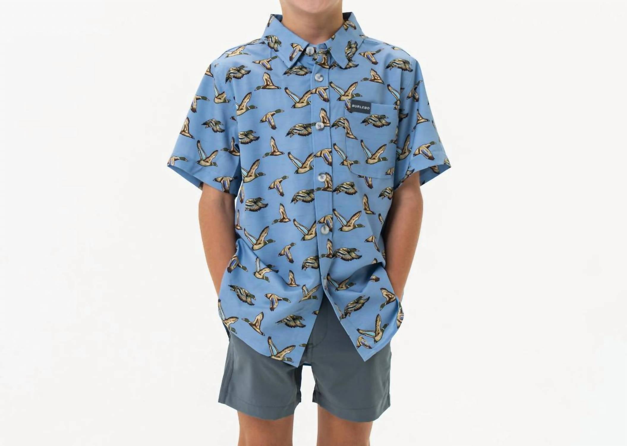 Детская рубашка на пуговицах Youth Performance в цвете Jumbo Mallard BURLEBO, Jumbo Mallard
Детская рубашка на пуговицах Youth Performance в цвете Jumbo Mallard BURLEBO, Jumbo Mallard