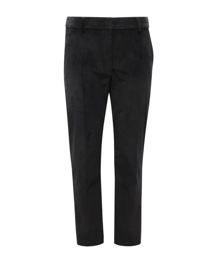 Бархатные брюки с высокой талией Max Mara, черный
Бархатные брюки с высокой талией Max Mara, черный