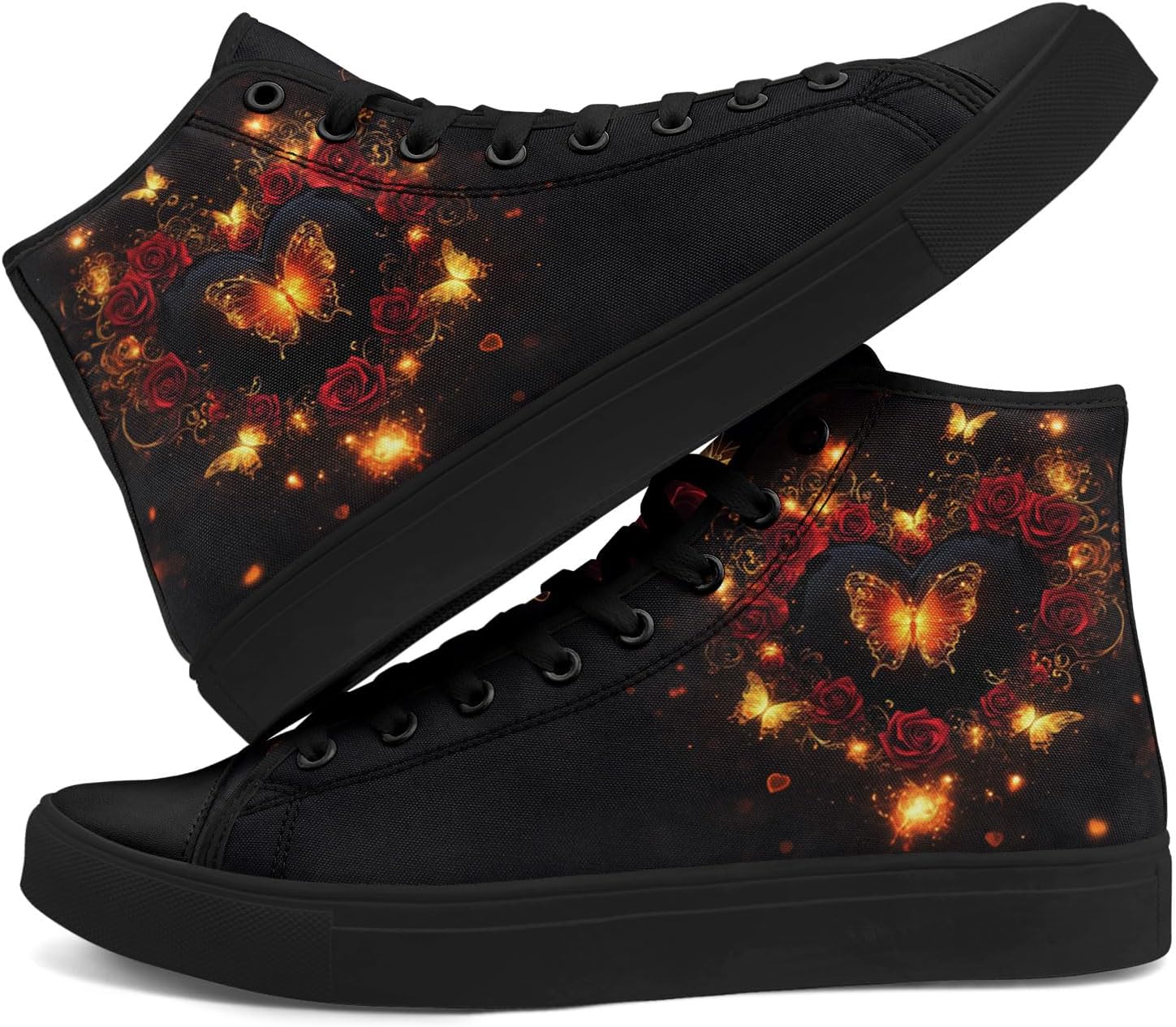 Романтические высокие кеды на ткани для женщин и мужчин, стильная повседневная обувь ко Дню святого Валентина, унисекс, подарок для пар Awsole, черный/красный/желтый
Романтические высокие кеды на ткани для женщин и мужчин, стильная повседневная обувь ко Дню святого Валентина, унисекс, подарок для пар Awsole, черный/красный/желтый