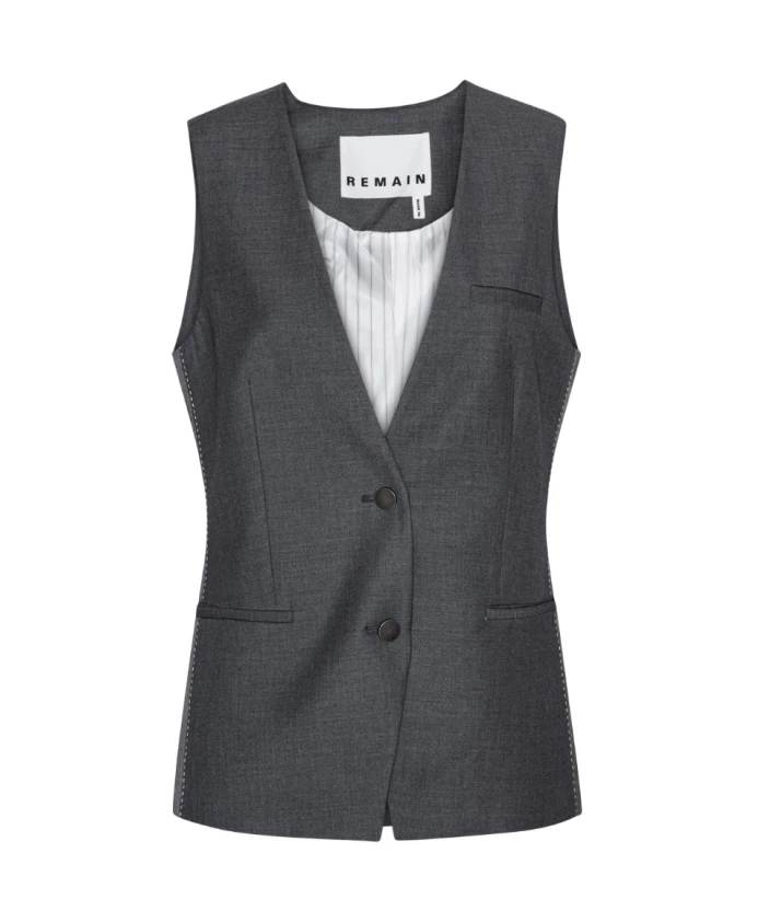 Цветной жилет, сочетание «каслрок» Remain Birger Christensen, черный
Цветной жилет, сочетание «каслрок» Remain Birger Christensen, черный