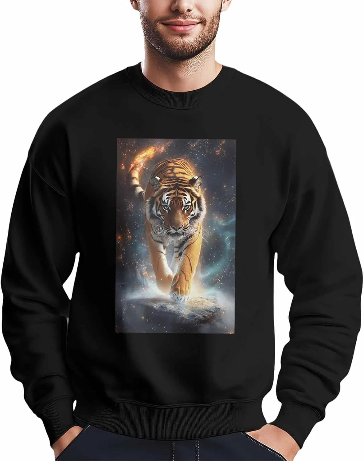 Мужской свитшот с принтом "Tiger Starry Background" Winvebermior
Мужской свитшот с принтом "Tiger Starry Background" Winvebermior