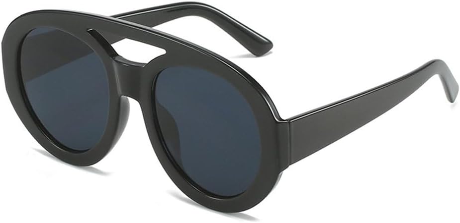 Винтажные женские круглые солнцезащитные очки с двойной перемычкой, модный градиентный дизайн, защита от УФ-излучения UV400, мужские солнцезащитные очки в стиле панк TYUVIVO, Black Grey
Винтажные женские круглые солнцезащитные очки с двойной перемычкой, модный градиентный дизайн, защита от УФ-излучения UV400, мужские солнцезащитные очки в стиле панк TYUVIVO, Black Grey