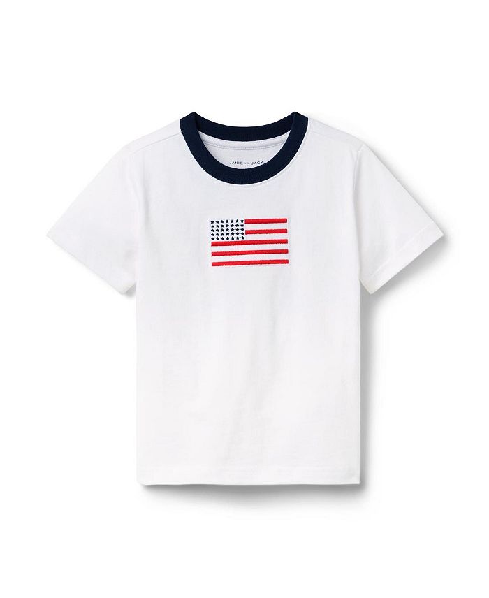 Футболка для мальчиков с принтом флага - малыши, подростки Janie and Jack, белый
Футболка для мальчиков с принтом флага - малыши, подростки Janie and Jack, белый