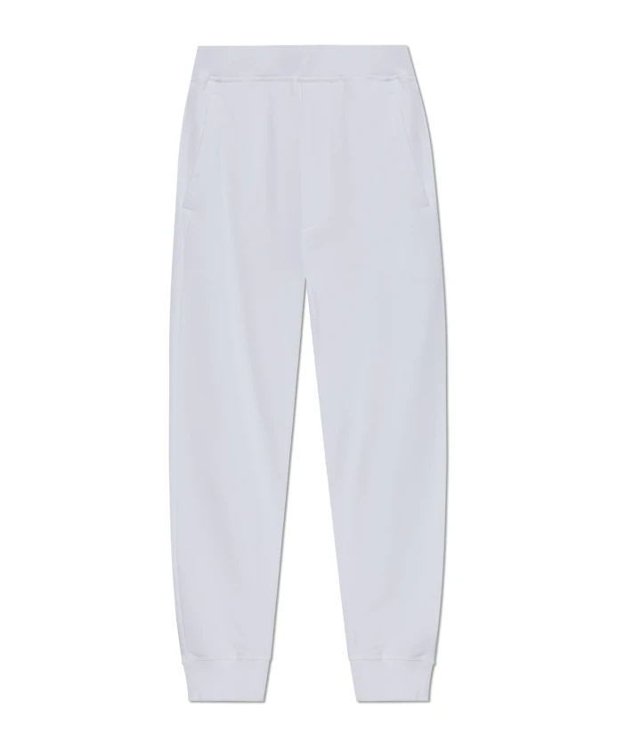 Хлопковые спортивные штаны Dsquared2, белый 
Хлопковые спортивные штаны Dsquared2, белый