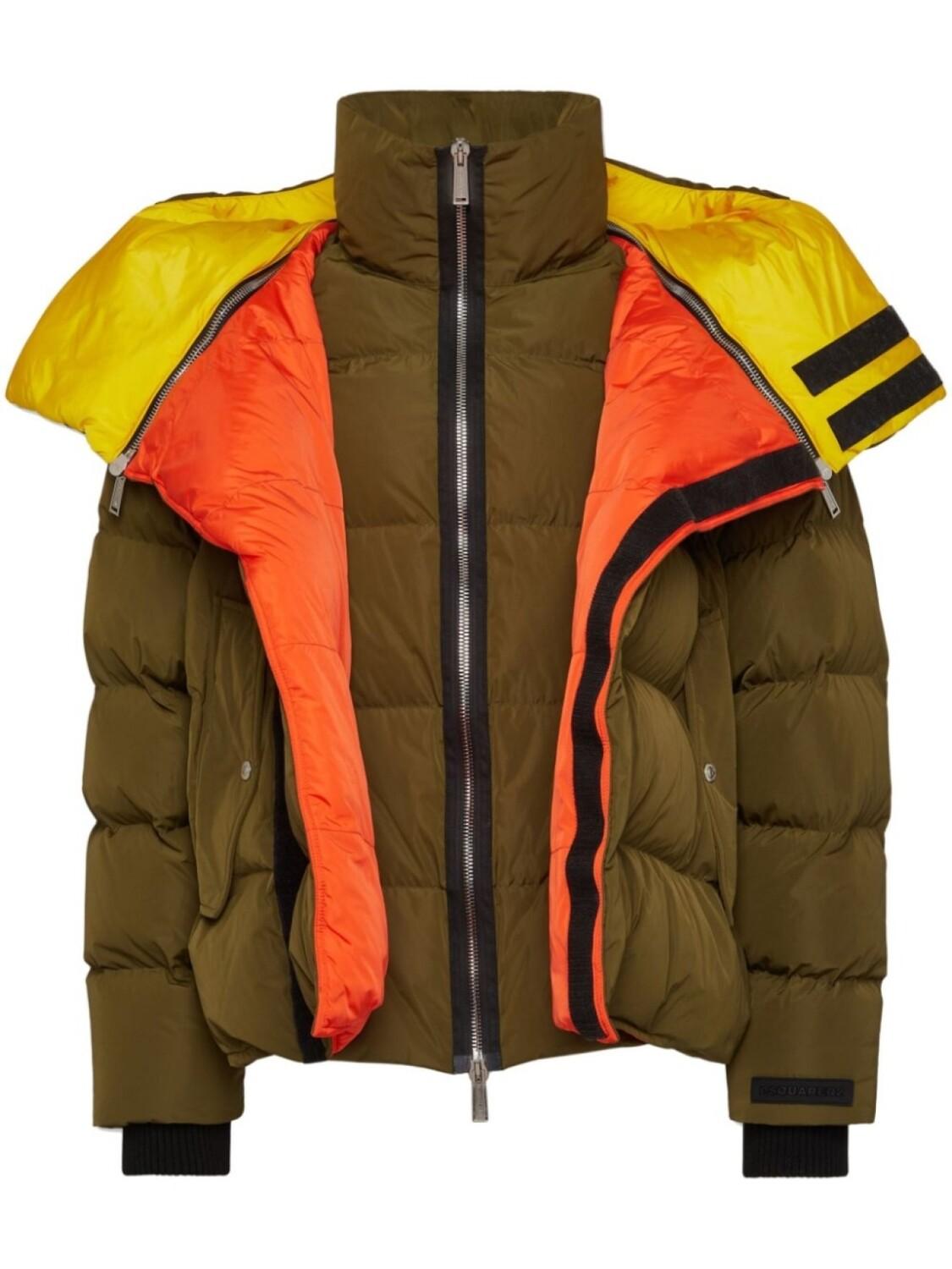 DSQUARED2 многослойная стеганая куртка, зеленый
DSQUARED2 многослойная стеганая куртка, зеленый