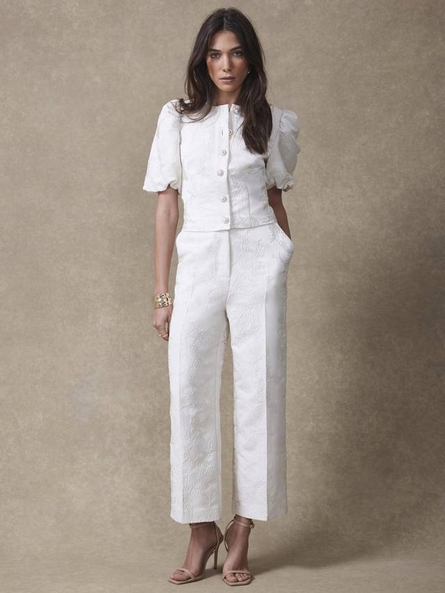 Жаккардовые брюки Mint Velvet, White
Жаккардовые брюки Mint Velvet, White