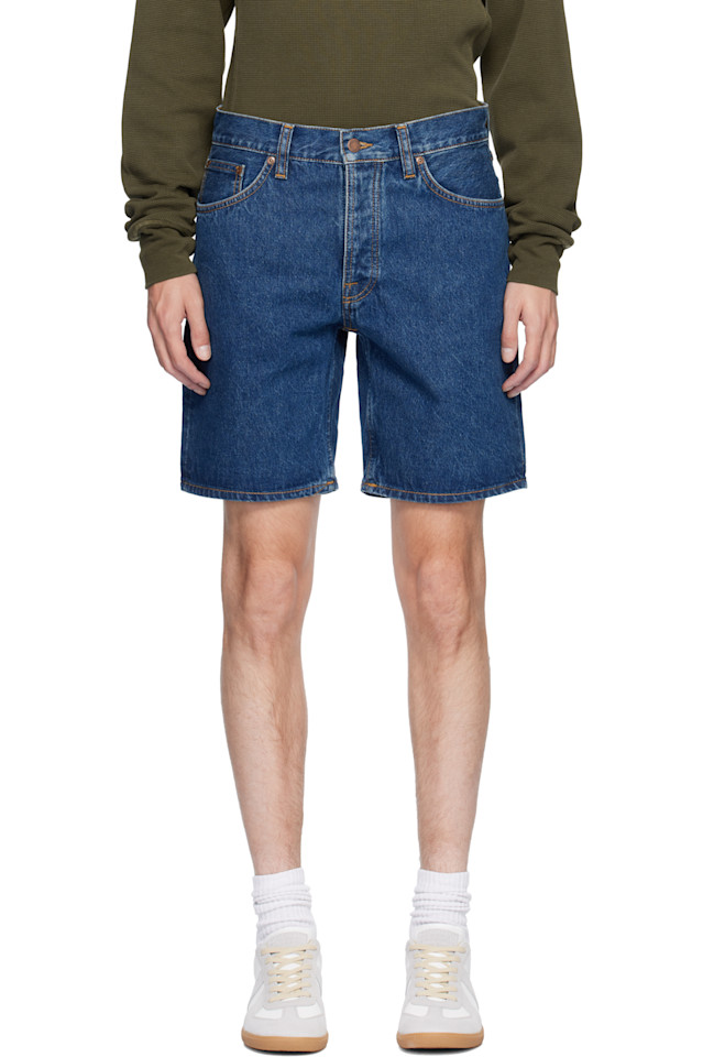 Nudie Jeans Синие джинсовые шорты Seth
Nudie Jeans Синие джинсовые шорты Seth