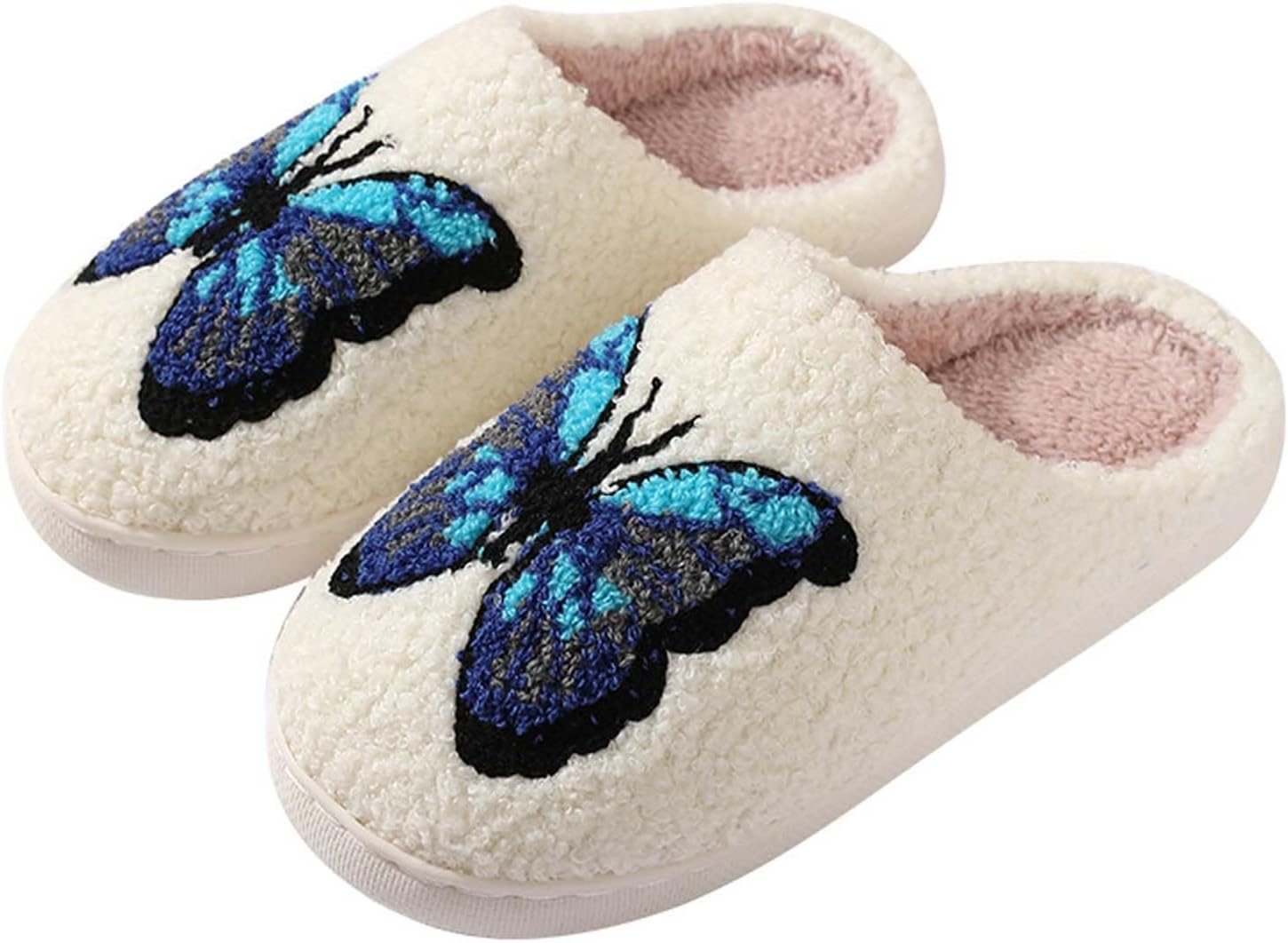 Домашние тапочки для женщин и мужчин с милыми мультяшными животными, мягкие пушистые тапочки, теплые зимние тапочки для дома, нескользящие, уютные тапочки для спальни, для использования как внутри дома, так и на улице Wuyistar, Butterfly
Домашние тапочки для женщин и мужчин с милыми мультяшными животными, мягкие пушистые тапочки, теплые зимние тапочки для дома, нескользящие, уютные тапочки для спальни, для использования как внутри дома, так и на улице Wuyistar, Butterfly