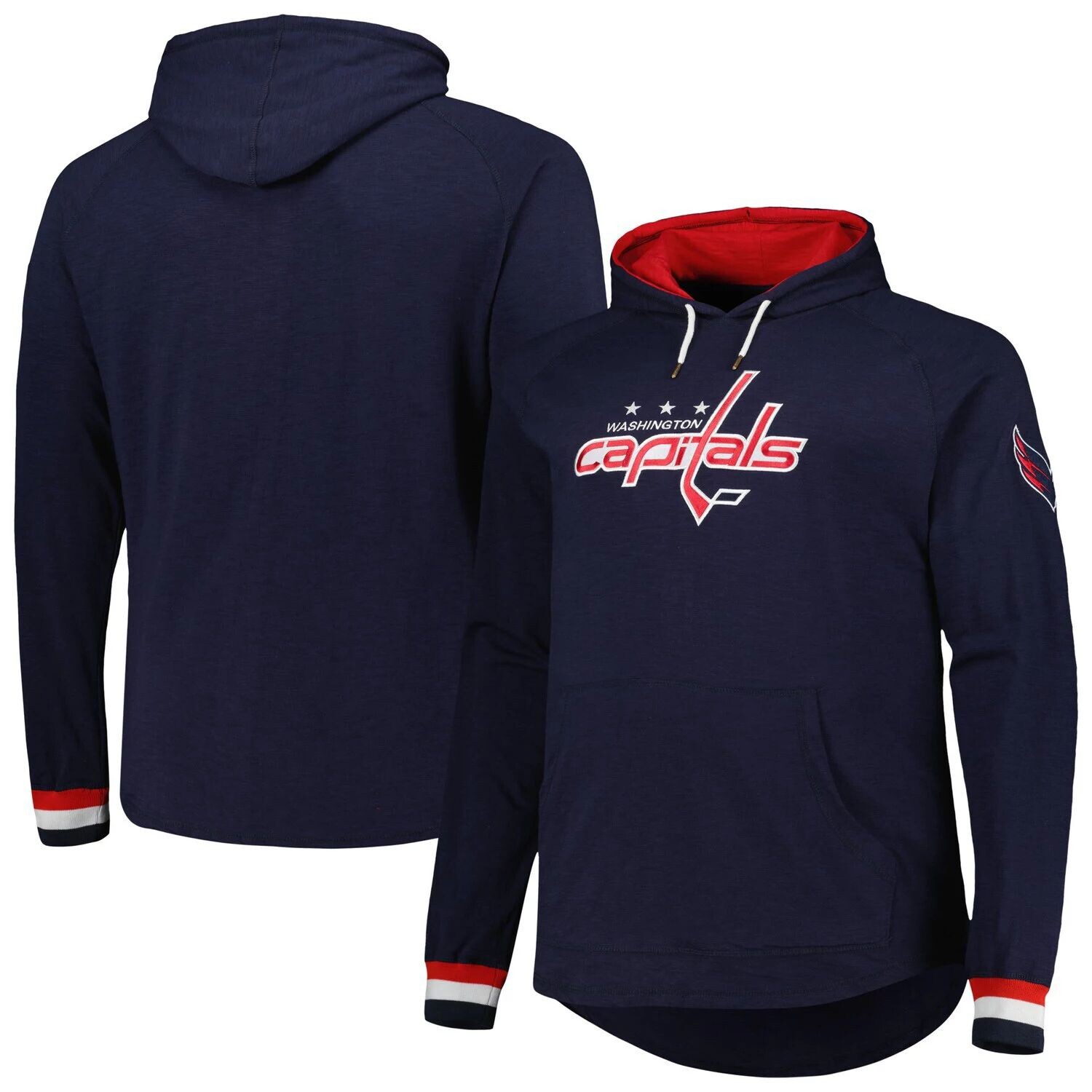 Мужской темно-синий пуловер с капюшоном Mitchell & Ness Washington Capitals Big & Tall Legendary реглан
Мужской темно-синий пуловер с капюшоном Mitchell & Ness Washington Capitals Big & Tall Legendary реглан