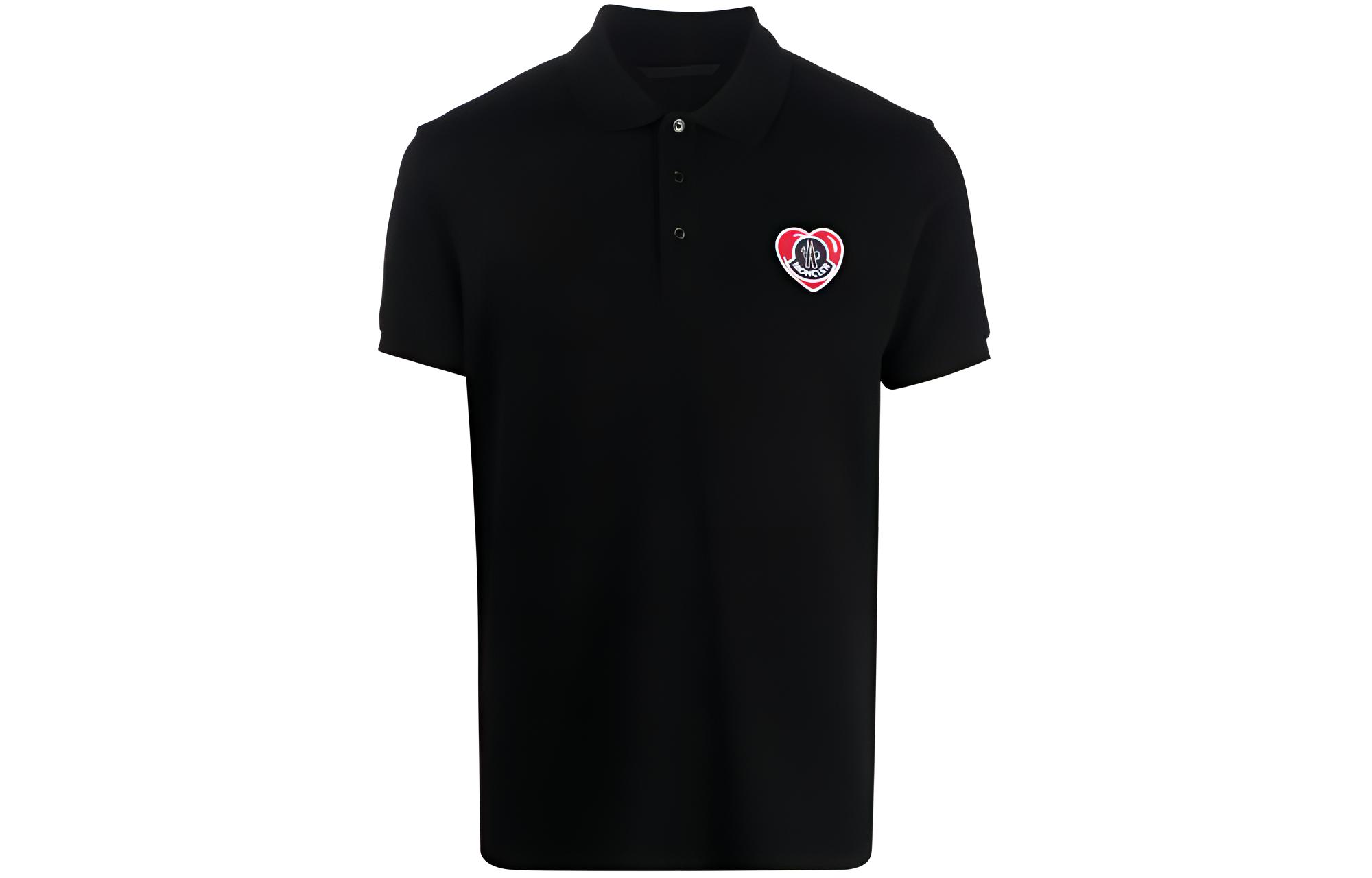Поло с логотипом на заплатке Moncler, черный
Поло с логотипом на заплатке Moncler, черный