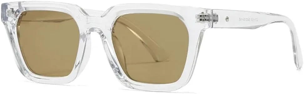 Модные квадратные солнцезащитные очки для женщин с защитой от УФ-излучения UV400, ретро-очки для мужчин, трендовые солнцезащитные очки TVTBBVV, Transparent Tea
Модные квадратные солнцезащитные очки для женщин с защитой от УФ-излучения UV400, ретро-очки для мужчин, трендовые солнцезащитные очки TVTBBVV, Transparent Tea