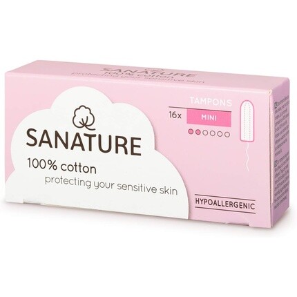 Тампоны Sanature Mini 16 шт.
Тампоны Sanature Mini 16 шт.