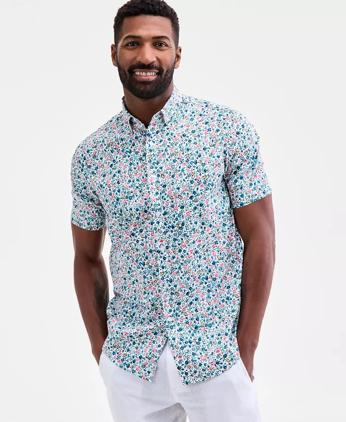 Мужская рубашка Fortier Regular Fit из поплина с цветочным принтом и застежкой на пуговицы Club Room, белый
Мужская рубашка Fortier Regular Fit из поплина с цветочным принтом и застежкой на пуговицы Club Room, белый