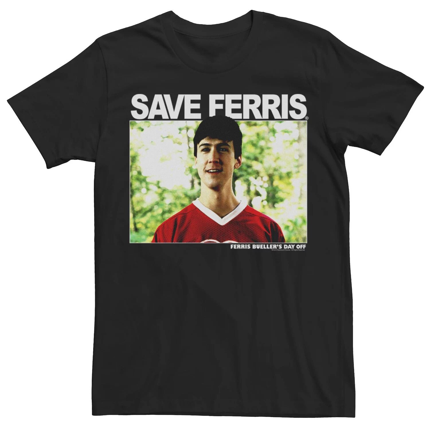 Мужская футболка с фотографией Save Ferris Cameron Licensed Character
Мужская футболка с фотографией Save Ferris Cameron Licensed Character