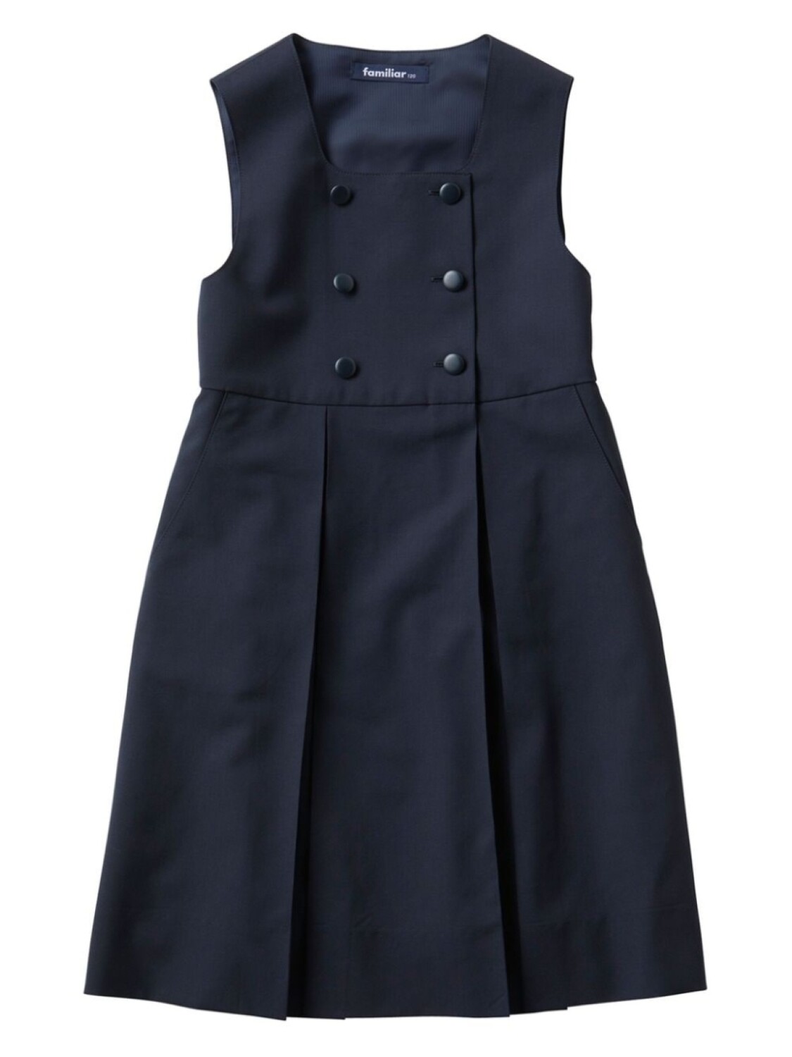 Familiar двубортное платье миди, синий 
Familiar двубортное платье миди, синий