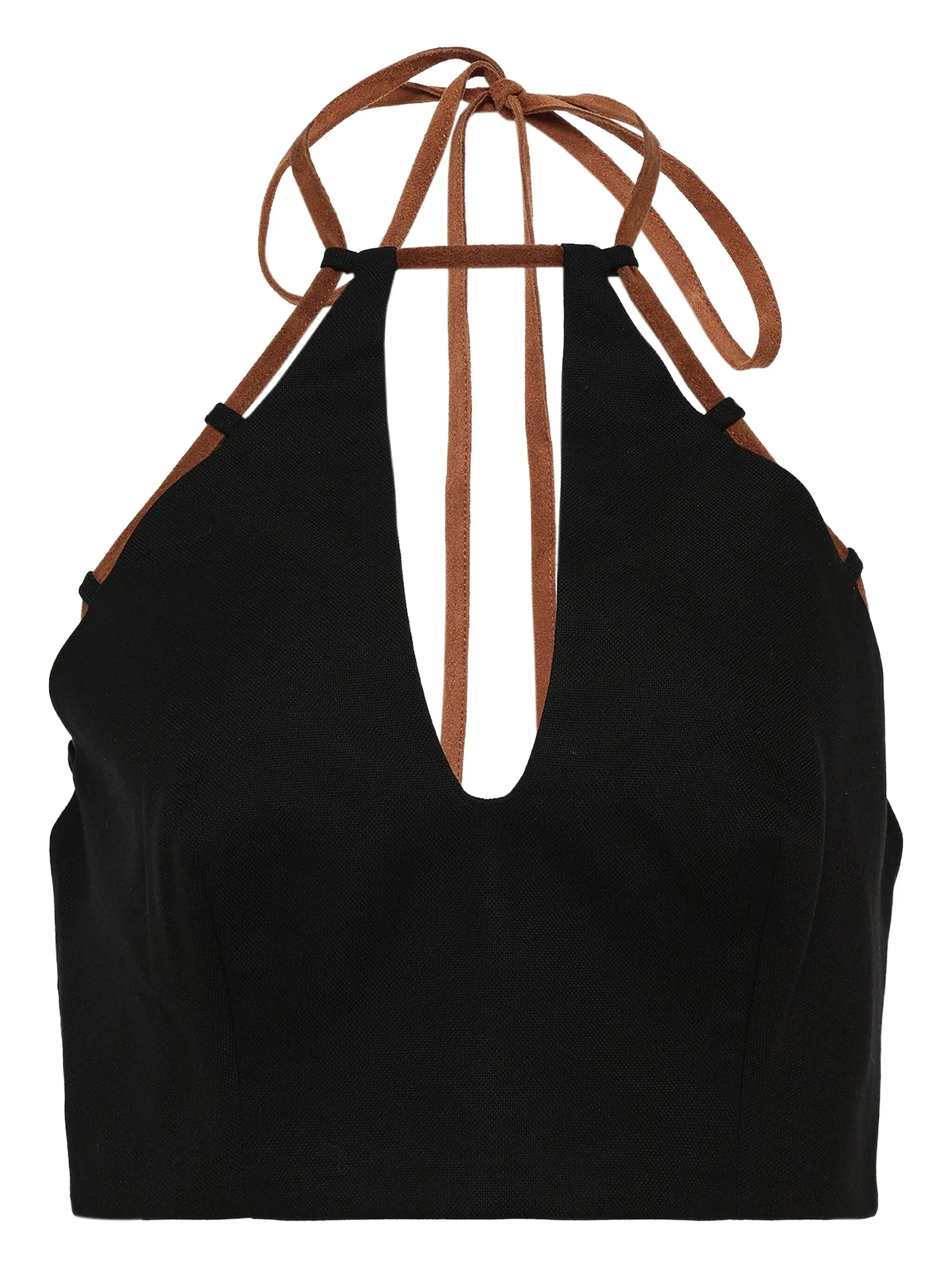 Топ с вырезом халтер Alexia, черный
Топ с вырезом халтер Alexia, черный