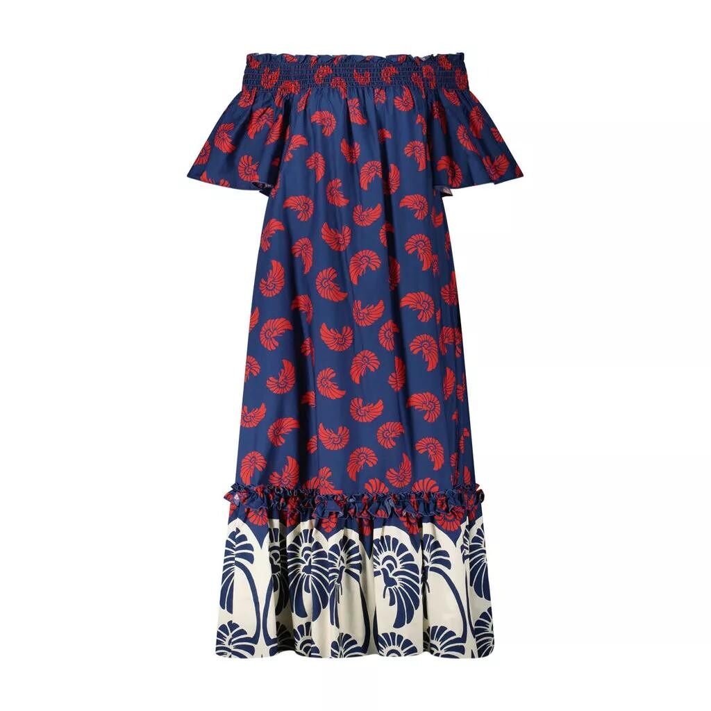 Платье с открытыми плечами из хлопка Ladoublej, черный
Платье с открытыми плечами из хлопка Ladoublej, черный