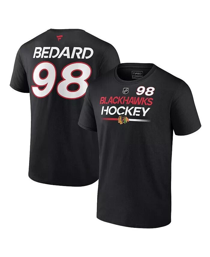 Мужская черная футболка с именем и номером Connor Bedard Chicago Blackhawks Authentic Pro Prime Fanatics, черный
Мужская черная футболка с именем и номером Connor Bedard Chicago Blackhawks Authentic Pro Prime Fanatics, черный