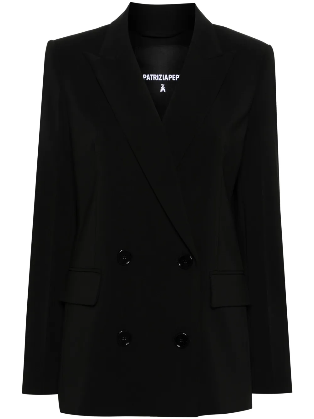 Двубортный пиджак Patrizia Pepe, черный
Двубортный пиджак Patrizia Pepe, черный