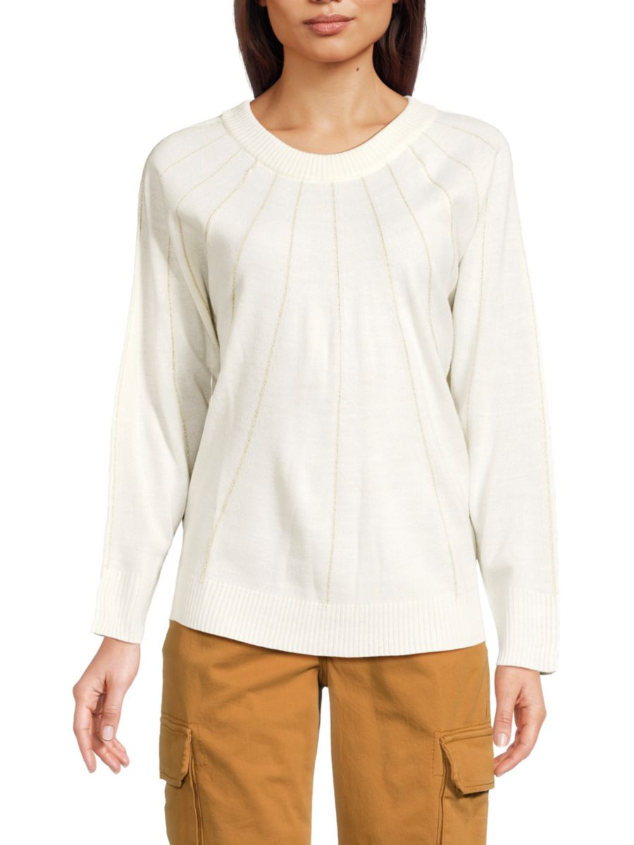 Свитер с рукавами реглан и люрексом Joseph A, цвет Ivory Lure
Свитер с рукавами реглан и люрексом Joseph A, цвет Ivory Lure