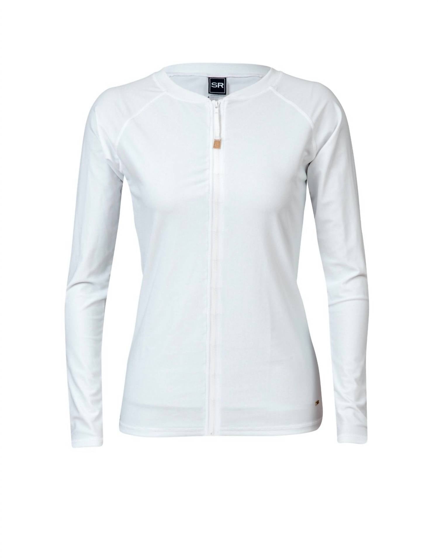 Женский топ-рубашка на молнии спереди белого цвета Snapper Rock
Женский топ-рубашка на молнии спереди белого цвета Snapper Rock