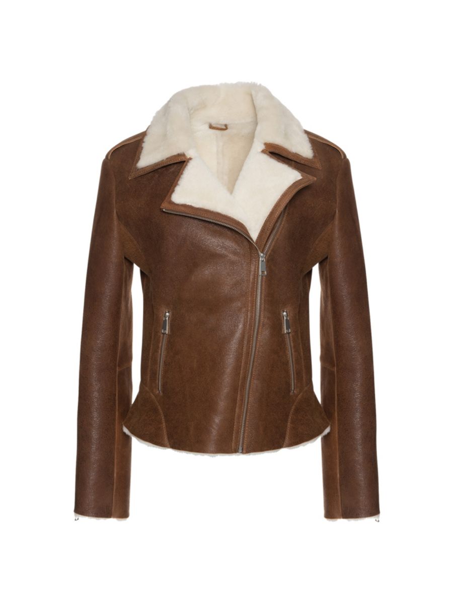 Кожаная куртка с отделкой из овчины WOLFIE FURS, цвет Ginger Brown, Коричневый, Кожаная куртка с отделкой из овчины WOLFIE FURS, цвет Ginger Brown
Кожаная куртка с отделкой из овчины WOLFIE FURS, цвет Ginger Brown, Коричневый, Кожаная куртка с отделкой из овчины WOLFIE FURS, цвет Ginger Brown