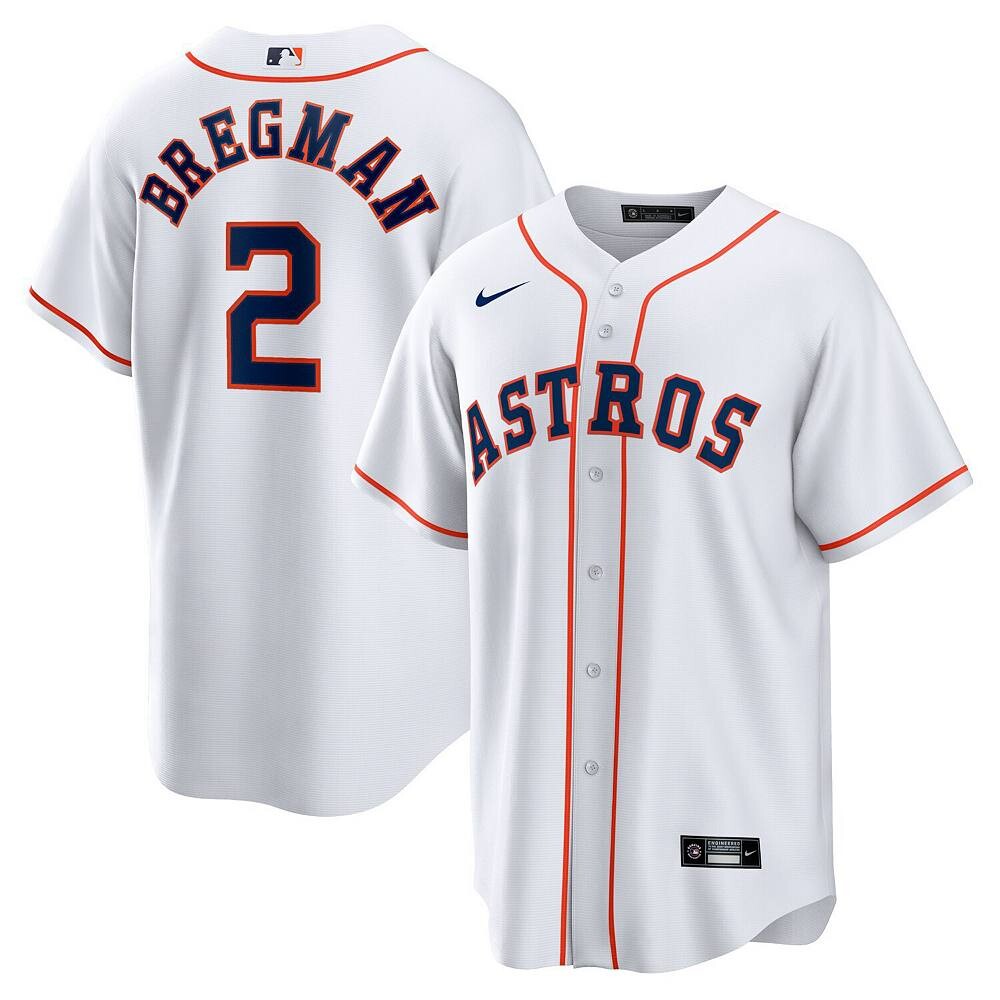 Мужская белая футболка Nike Alex Bregman Houston Astros Home Replica с именем игрока, цвет Ast White
Мужская белая футболка Nike Alex Bregman Houston Astros Home Replica с именем игрока, цвет Ast White