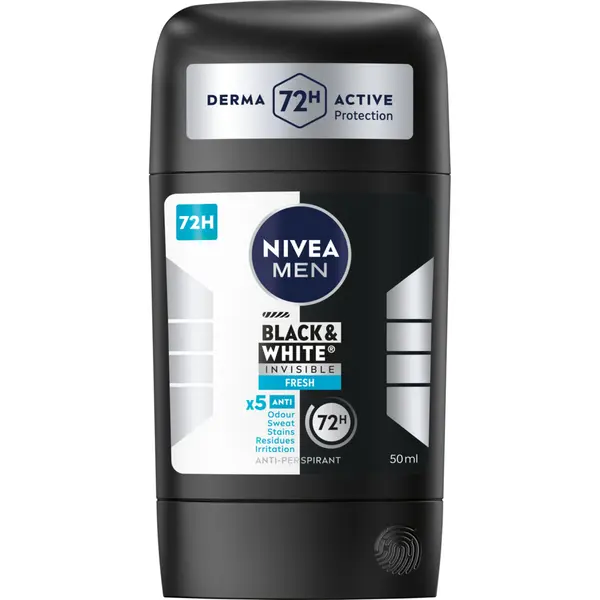 Антиперспирант-карандаш, 50 мл Nivea Men black&white fresh
Антиперспирант-карандаш, 50 мл Nivea Men black&white fresh