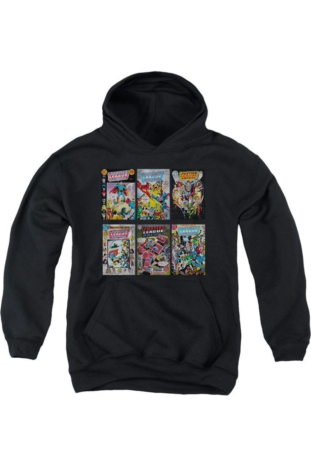 DC Comics Толстовка с капюшоном и принтом обложек комиксов Gildan, черный
DC Comics Толстовка с капюшоном и принтом обложек комиксов Gildan, черный