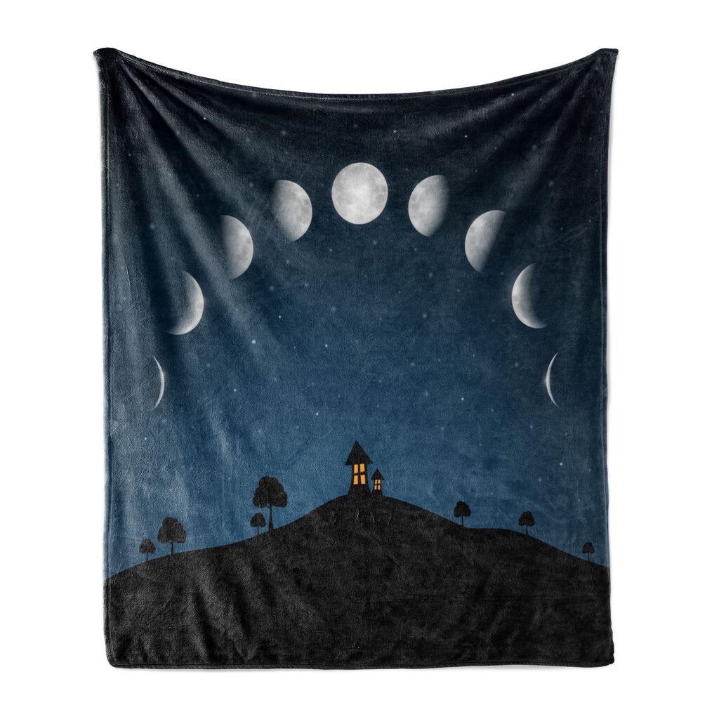 ABAKUHAUS Moon Soft фланелевое флисовое одеяло, фазы луны и холм звезд, уютный плюш для использования в помещении и на улице, 125 x 175 см, серый и черный
ABAKUHAUS Moon Soft фланелевое флисовое одеяло, фазы луны и холм звезд, уютный плюш для использования в помещении и на улице, 125 x 175 см, серый и черный