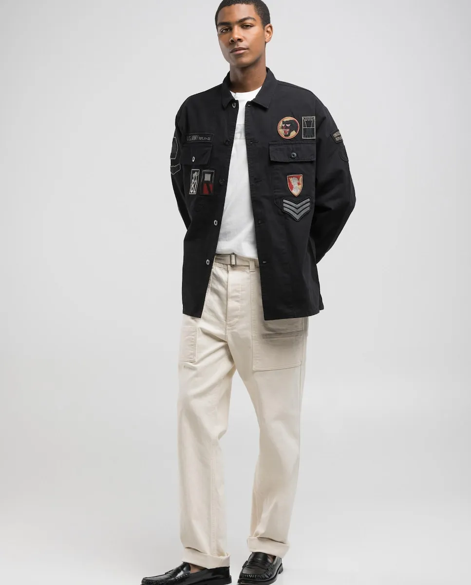 Мужская рубашечная куртка на пуговицах Replay, черный
Мужская рубашечная куртка на пуговицах Replay, черный