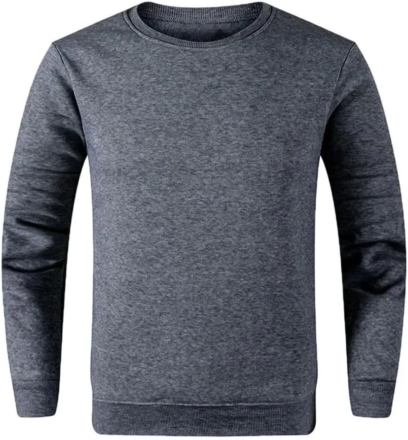 Спортивный свитшот мужской, круглый вырез, однотонный
Спортивный свитшот мужской, круглый вырез, однотонный