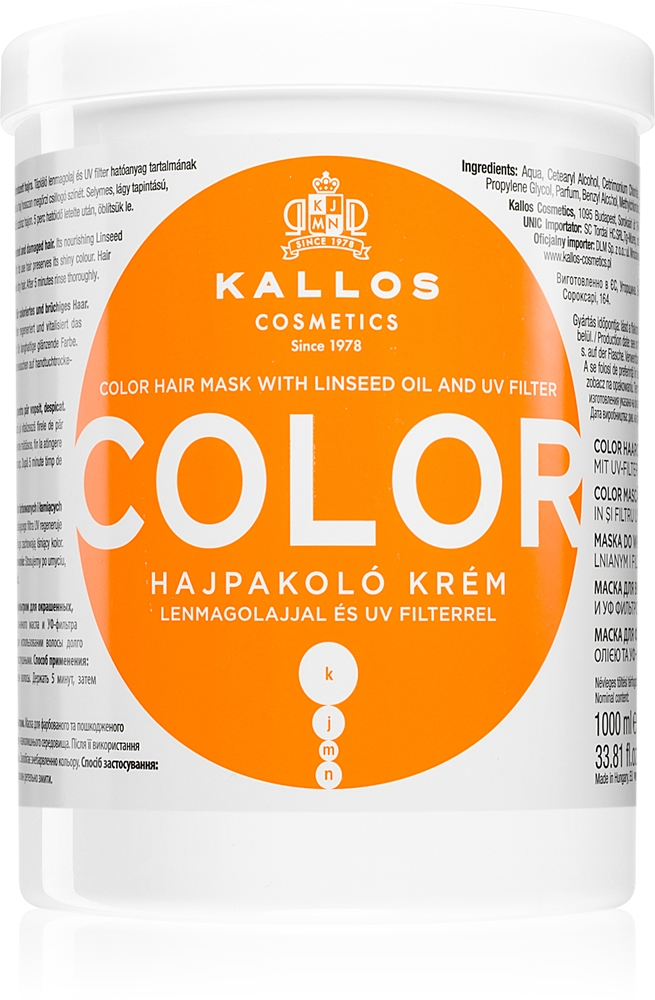 Kjmn профессиональная цветная маска для окрашенных волос Kallos, spalvų derinys 1000 мл
Kjmn профессиональная цветная маска для окрашенных волос Kallos, spalvų derinys 1000 мл