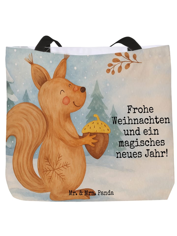 Сумка-шоппер с рождественским рисунком белки и надписью белого цвета Mr. & Mrs. Panda
Сумка-шоппер с рождественским рисунком белки и надписью белого цвета Mr. & Mrs. Panda