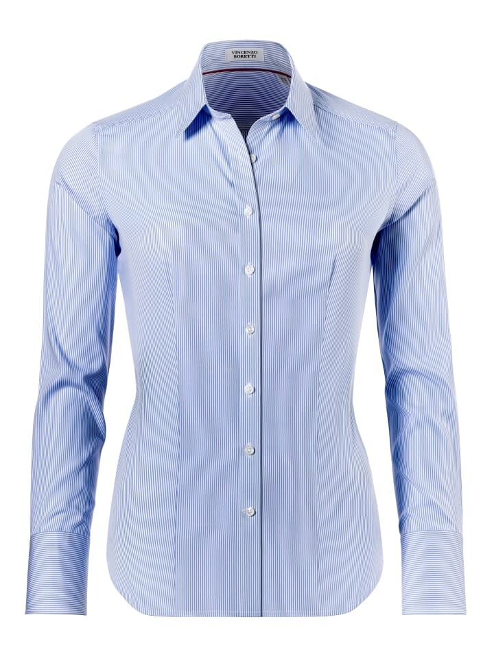 Блуза Vincenzo Boretti leicht tailliert, цвет blau/weiß 
Блуза Vincenzo Boretti leicht tailliert, цвет blau/weiß