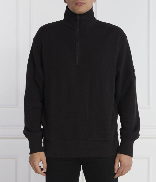 Свитер мужской Calvin Klein Jeans с узором и воротником на молнии, черный
Свитер мужской Calvin Klein Jeans с узором и воротником на молнии, черный