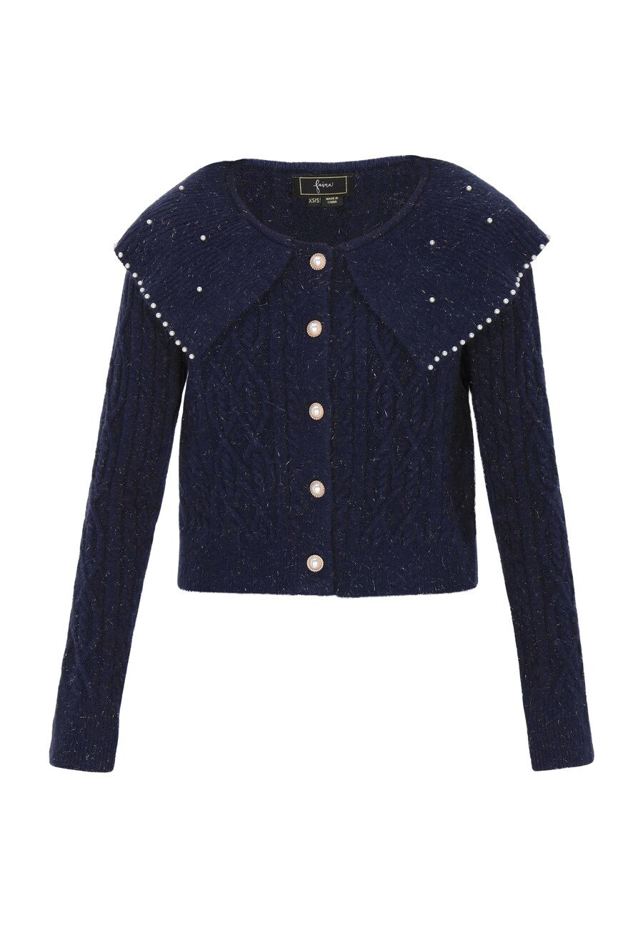 Вязаный кардиган faina, темно-синий
Вязаный кардиган faina, темно-синий
