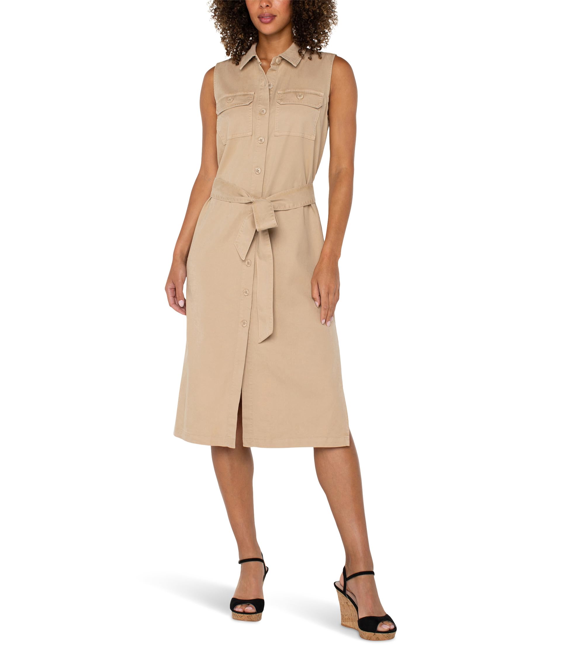 Платье Liverpool Los Angeles Sleeveless Shirt Dress With Slits, Cappuccino
Платье Liverpool Los Angeles Sleeveless Shirt Dress With Slits, Cappuccino