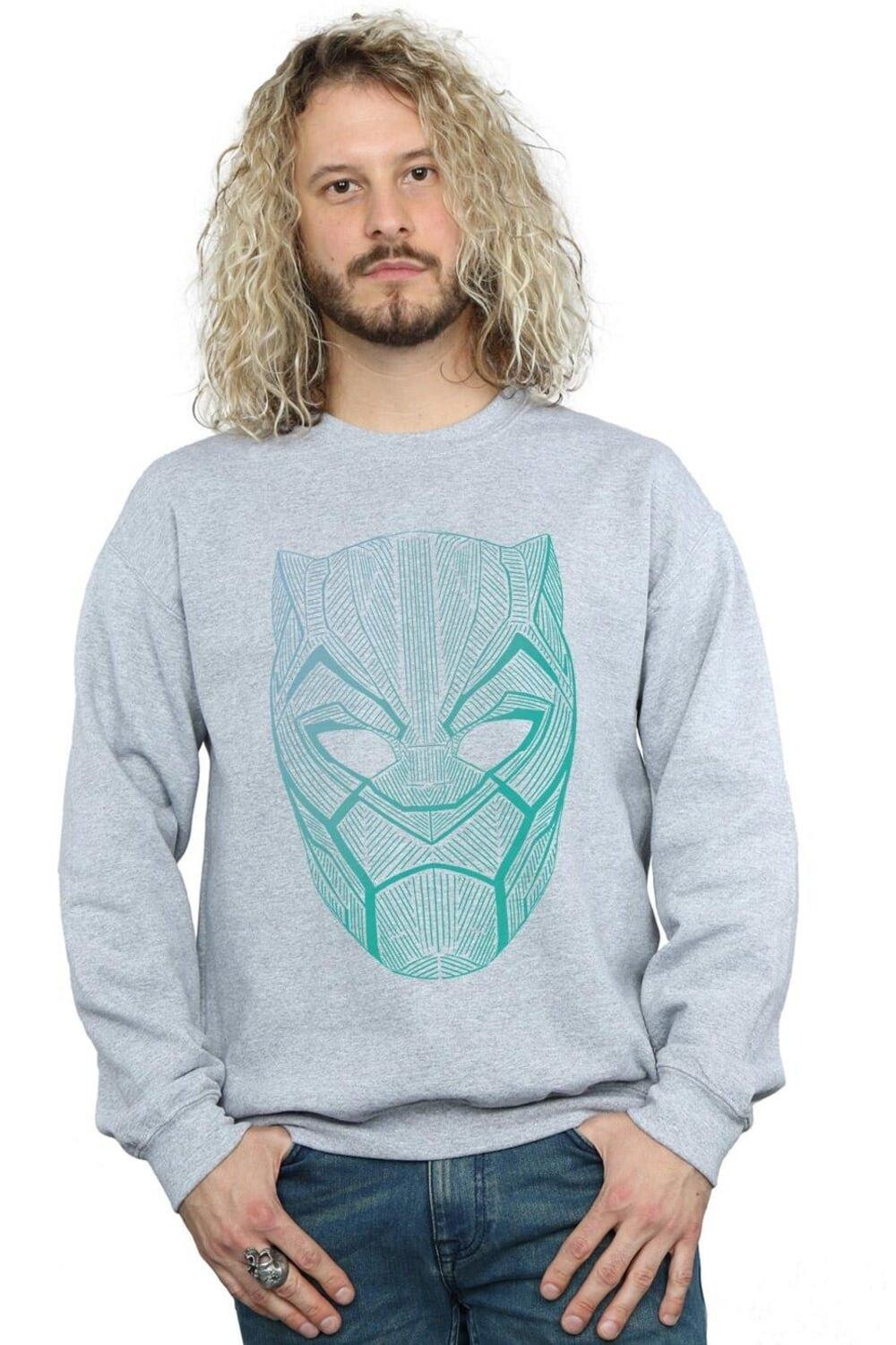 Толстовка с маской в стиле Черной Пантеры Marvel, серый 
Толстовка с маской в стиле Черной Пантеры Marvel, серый