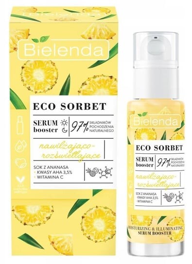 Увлажняющая и придающая сияние сыворотка 30мл Bielenda Eco Sorbet Pineapple
Увлажняющая и придающая сияние сыворотка 30мл Bielenda Eco Sorbet Pineapple