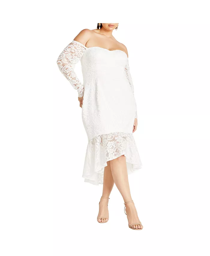 Кружевное платье Афина больших размеров CITY CHIC, слоновая кость/кремовый
Кружевное платье Афина больших размеров CITY CHIC, слоновая кость/кремовый