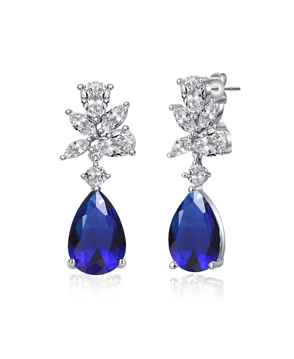 Серьги-Капельки с покрытием из белого золота и цветными кубическими цирконами Rachel Glauber, blue
Серьги-Капельки с покрытием из белого золота и цветными кубическими цирконами Rachel Glauber, blue
