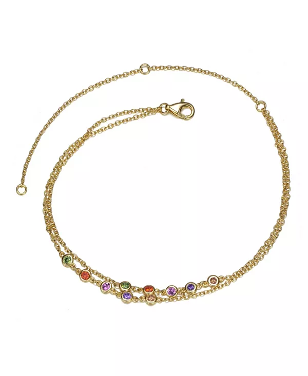 Браслет на лодыжку с двухслойной цепочкой-роликом, покрытый 14-каратным золотом, регулируемой длины Gigigirl, gold
Браслет на лодыжку с двухслойной цепочкой-роликом, покрытый 14-каратным золотом, регулируемой длины Gigigirl, gold