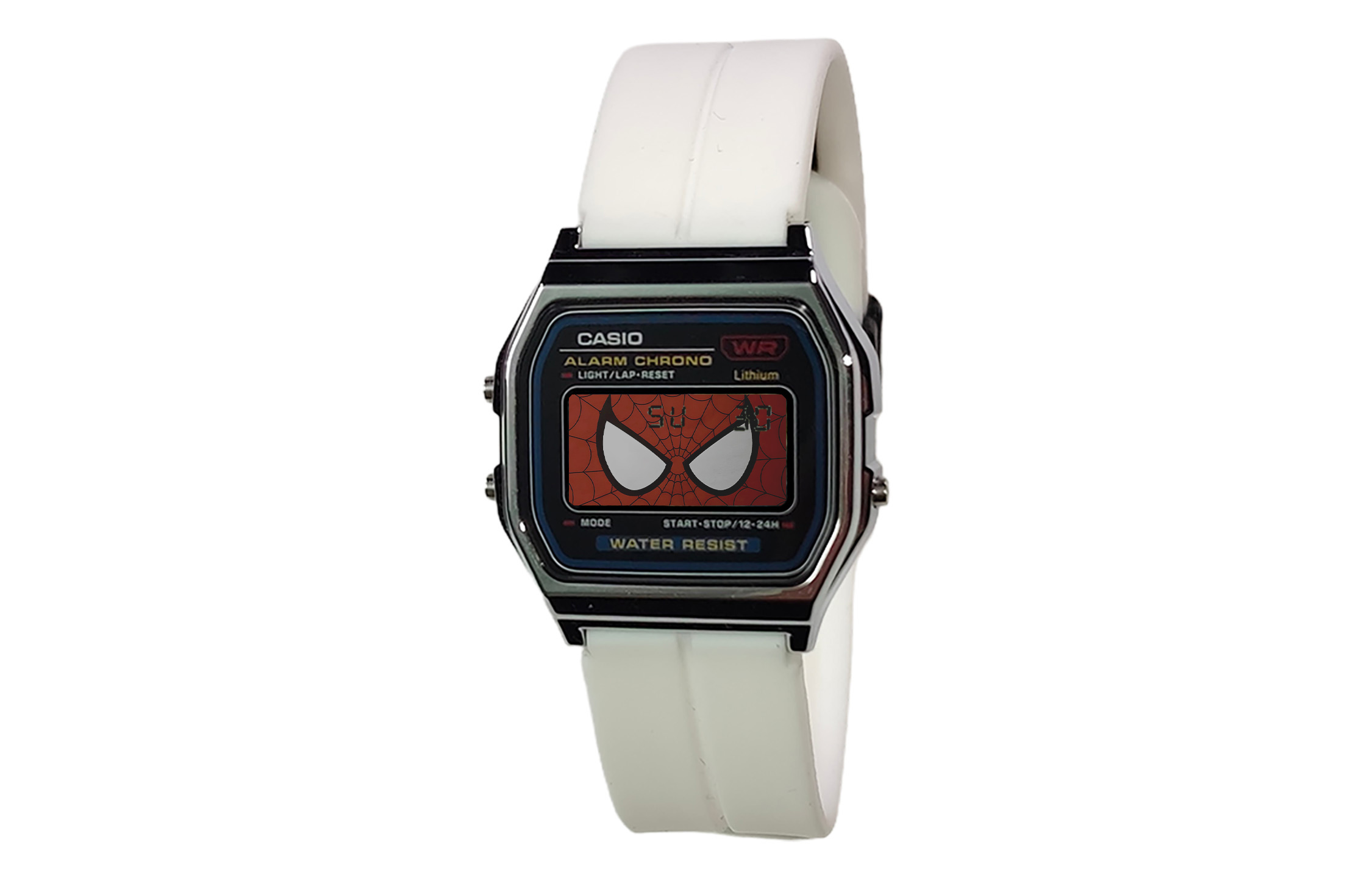 Кварцевые часы унисекс с силиконовым ремешком и черным циферблатом CASIO, белый Strap Spider Dial
Кварцевые часы унисекс с силиконовым ремешком и черным циферблатом CASIO, белый Strap Spider Dial