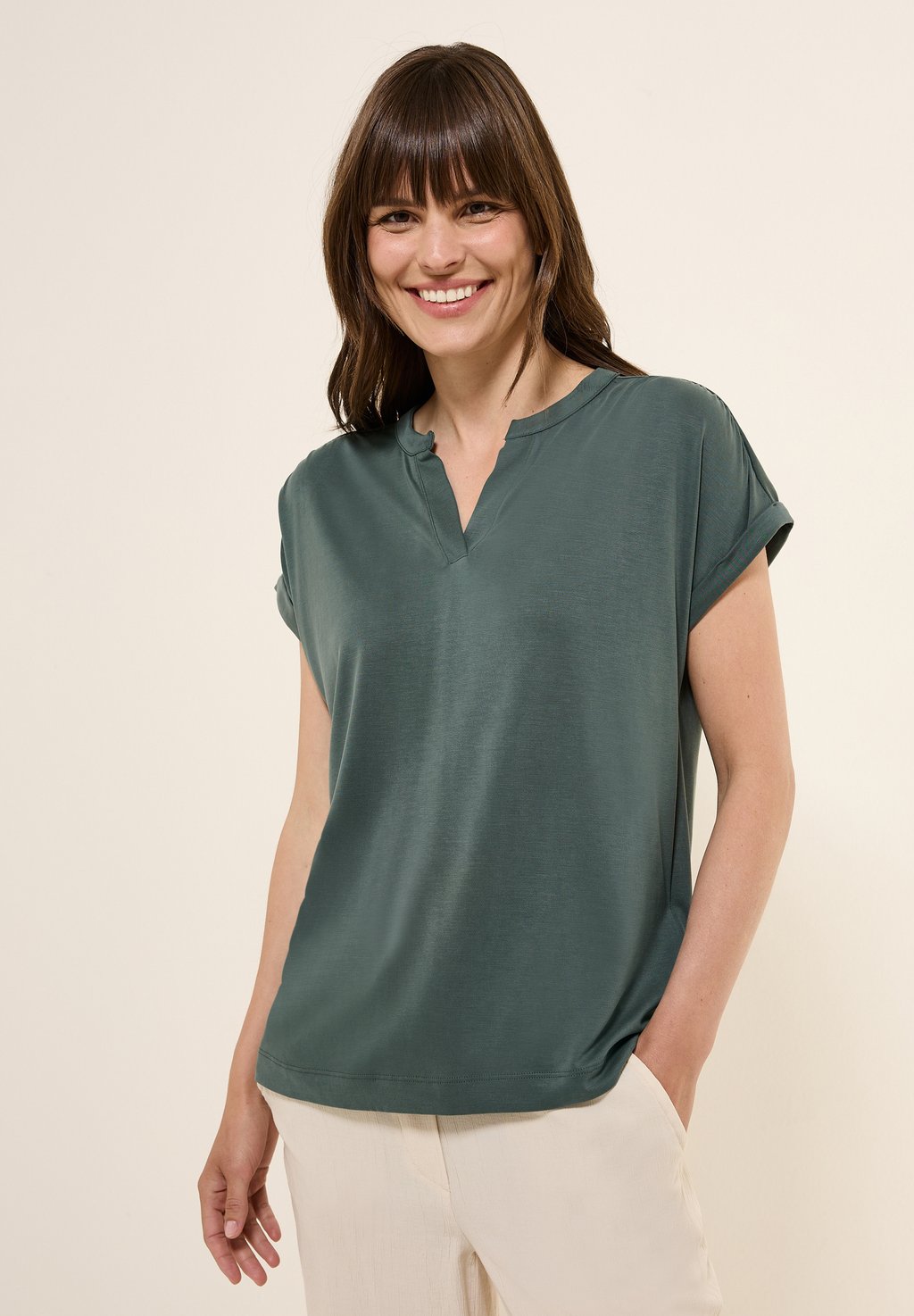 Базовая футболка Cecil, хаки
Базовая футболка Cecil, хаки