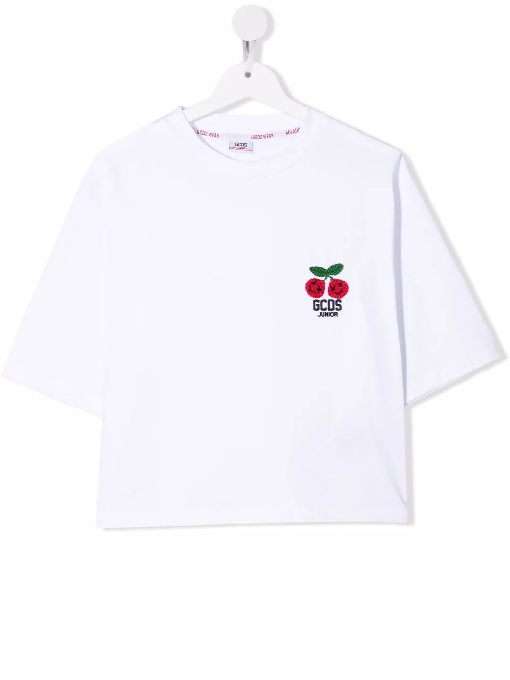 Укороченная футболка с вышивкой Gcds Kids, белый
Укороченная футболка с вышивкой Gcds Kids, белый