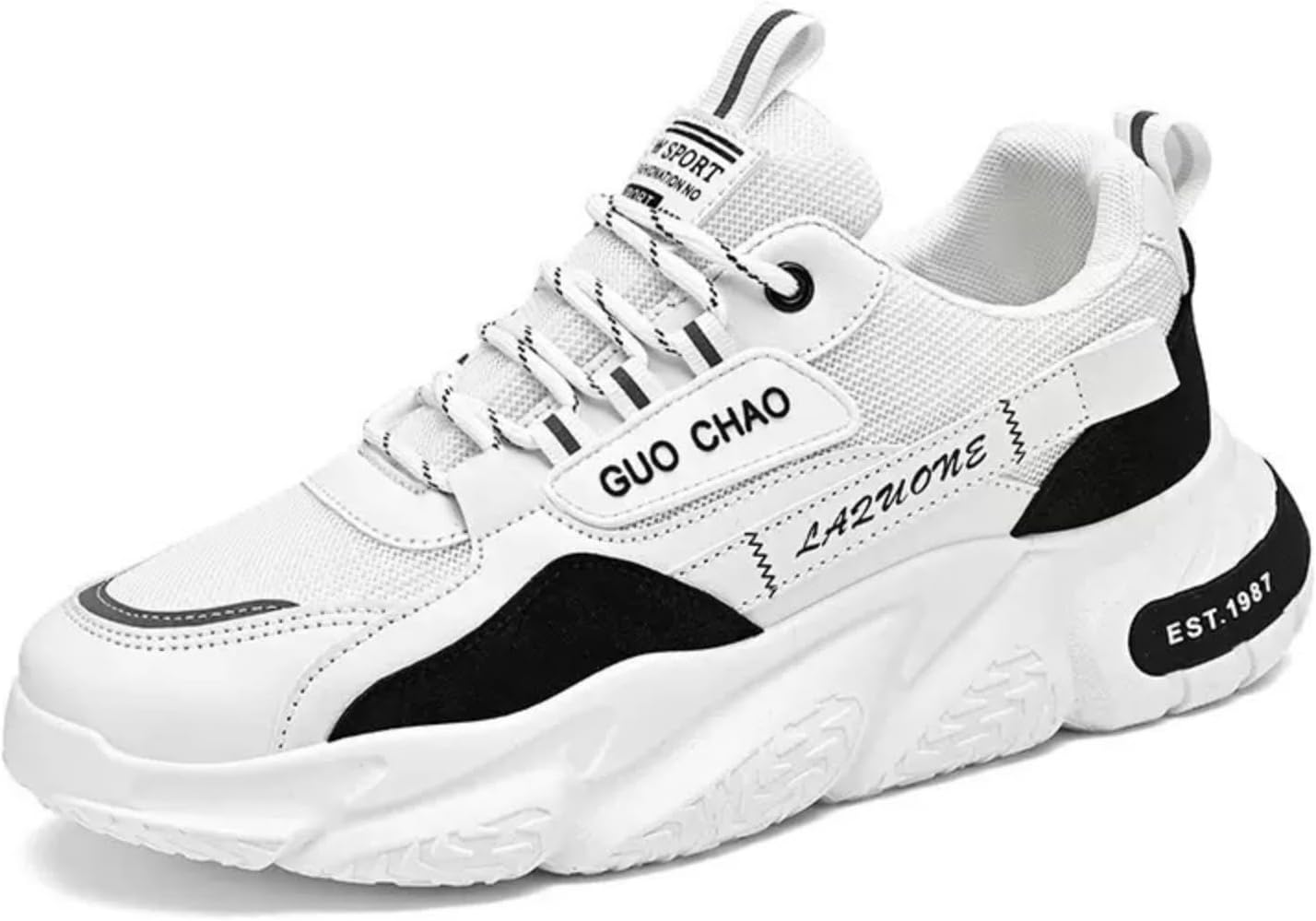 Женские и мужские дышащие кроссовки из сетки на массивной подошве, модные, удобные, легкие для бега и ходьбы Macefil, белый/черный
Женские и мужские дышащие кроссовки из сетки на массивной подошве, модные, удобные, легкие для бега и ходьбы Macefil, белый/черный