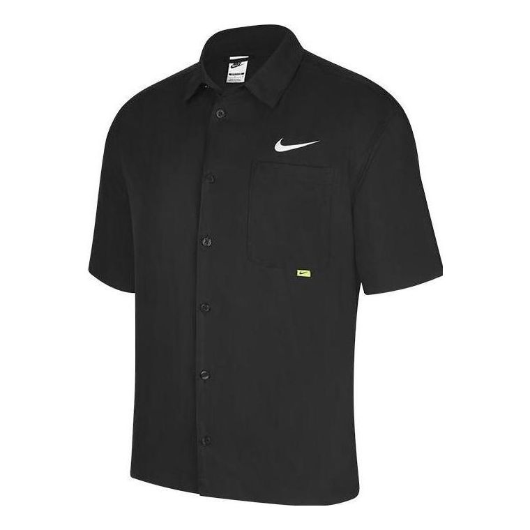 Рубашка Men's Nike SWOOSH Chest Brand Logo Limited Lapel Solid Color Short Sleeve Black Shirt
Рубашка Men's Nike SWOOSH Chest Brand Logo Limited Lapel Solid Color Short Sleeve Black Shirt