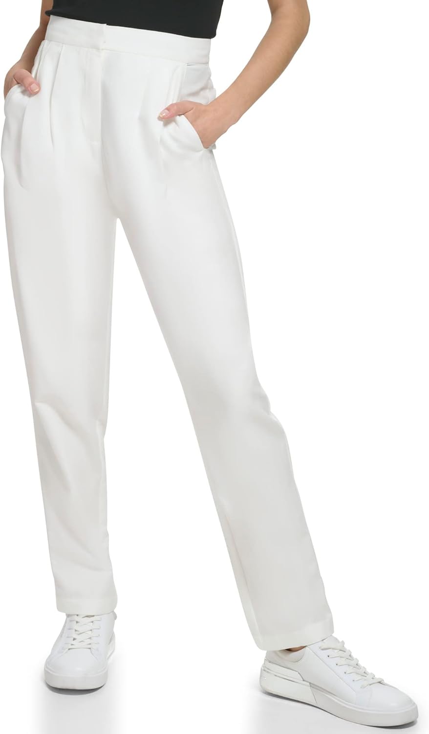Женские брюки Calvin Klein Conforming из хлопковой смеси с присборенным передом и карманами (стандартные и большие размеры), Soft White
Женские брюки Calvin Klein Conforming из хлопковой смеси с присборенным передом и карманами (стандартные и большие размеры), Soft White