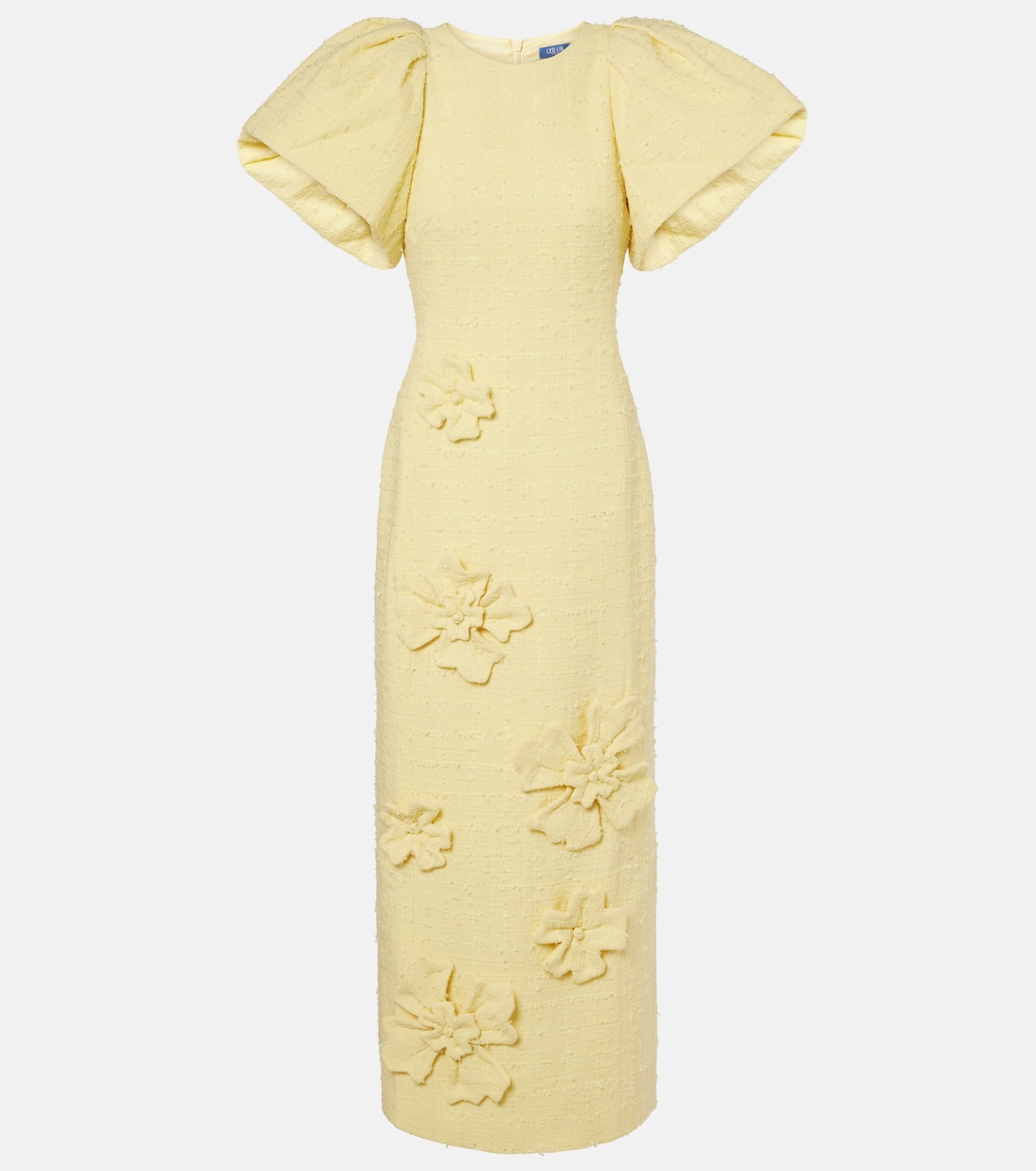 Люсинда макси-платье из твида с цветочной аппликацией Leo Lin, Sorbet Yellow
Люсинда макси-платье из твида с цветочной аппликацией Leo Lin, Sorbet Yellow